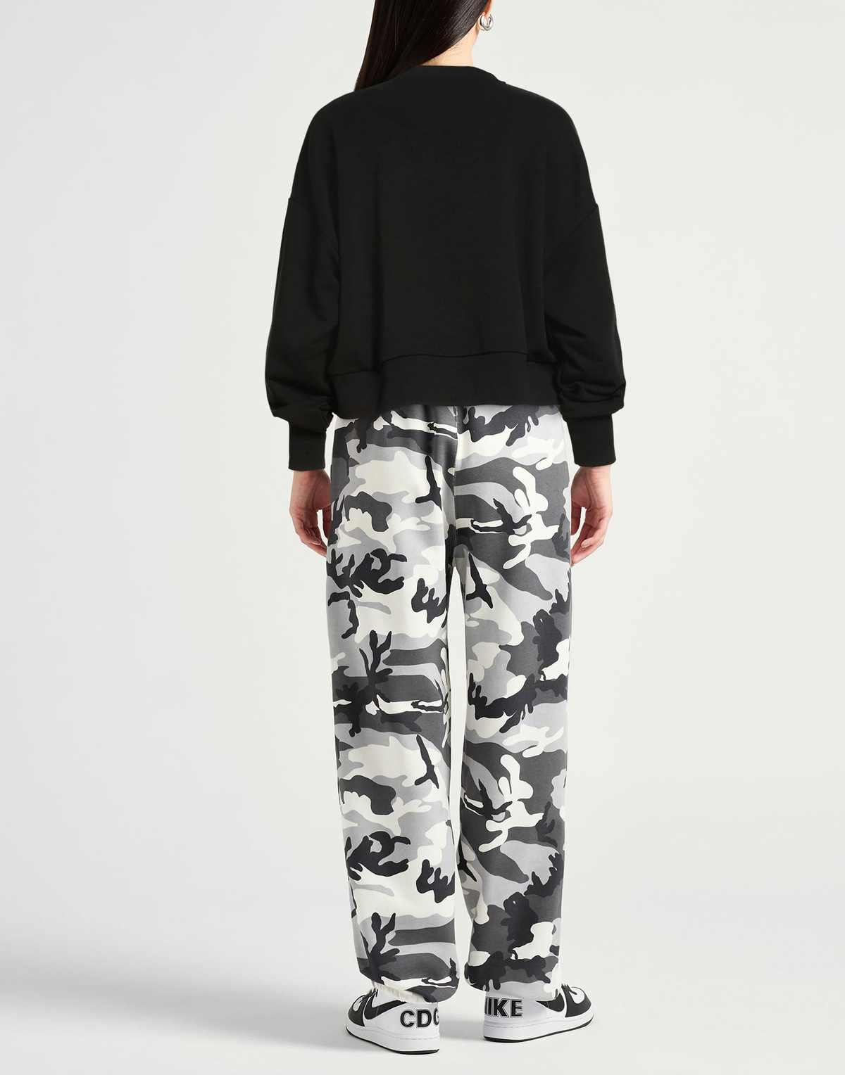 Shoe Womens Sweatshirt in Black