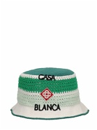 CASABLANCA - Logo Crochet Cotton Bucket Hat