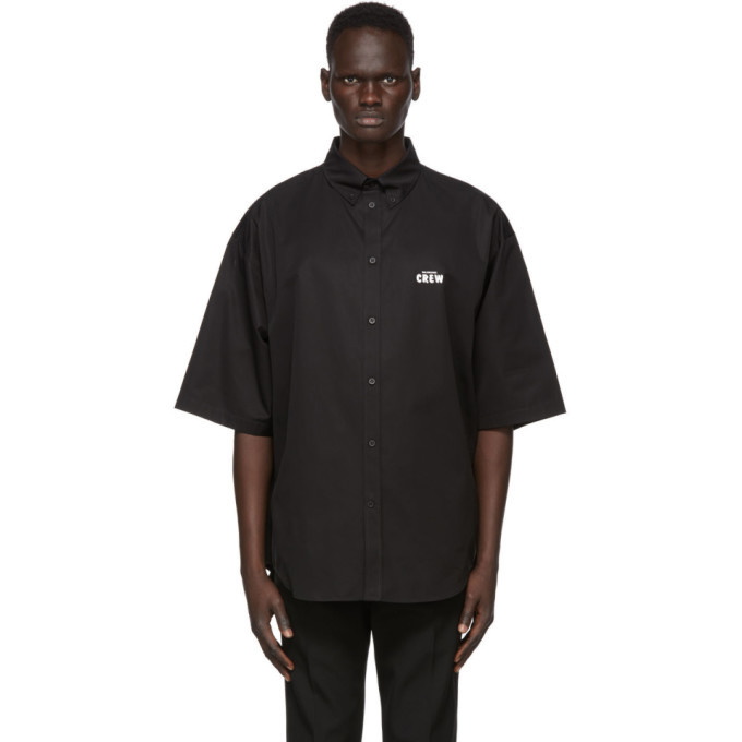Photo: Balenciaga Black Crew Short Sleeve Shirt