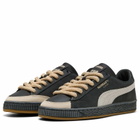Puma Men's x Nahmias Suede 'Vintage Black' Sneaker in Flat Dark Gray/Vapor Gray/Honey Butter