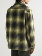 Mr P. - Checked Tweed Overshirt - Green