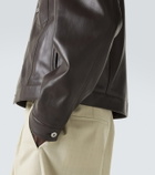 Bottega Veneta Intrecciato leather jacket