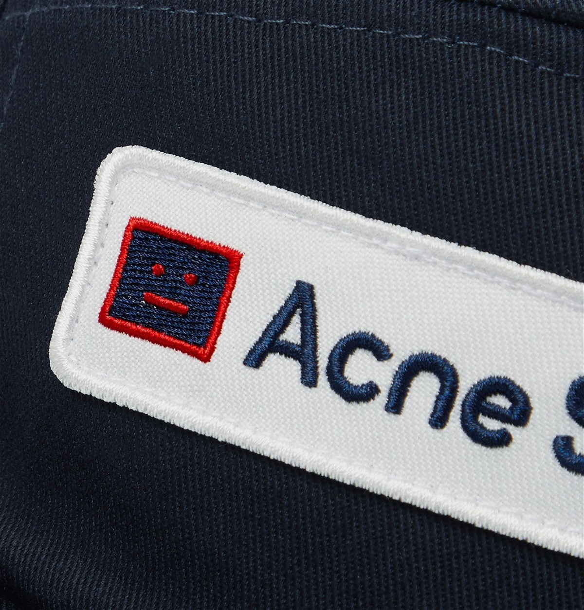 Acne Studios - Logo-Appliquéd Cotton-Twill Baseball Cap - Blue Acne Studios