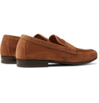 John Lobb - Thorne Suede Penny Loafers - Brown