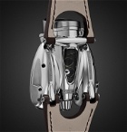 MB&F - HM9 Flow Air Limited Edition 57mm Titanium and Leather Watch - Black