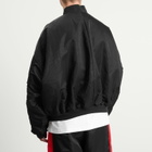 Adidas x Willy Chavarria Satin Bomber Jacket in Black
