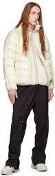 and wander Off-White Diamond Stitch Packable Down Jacket