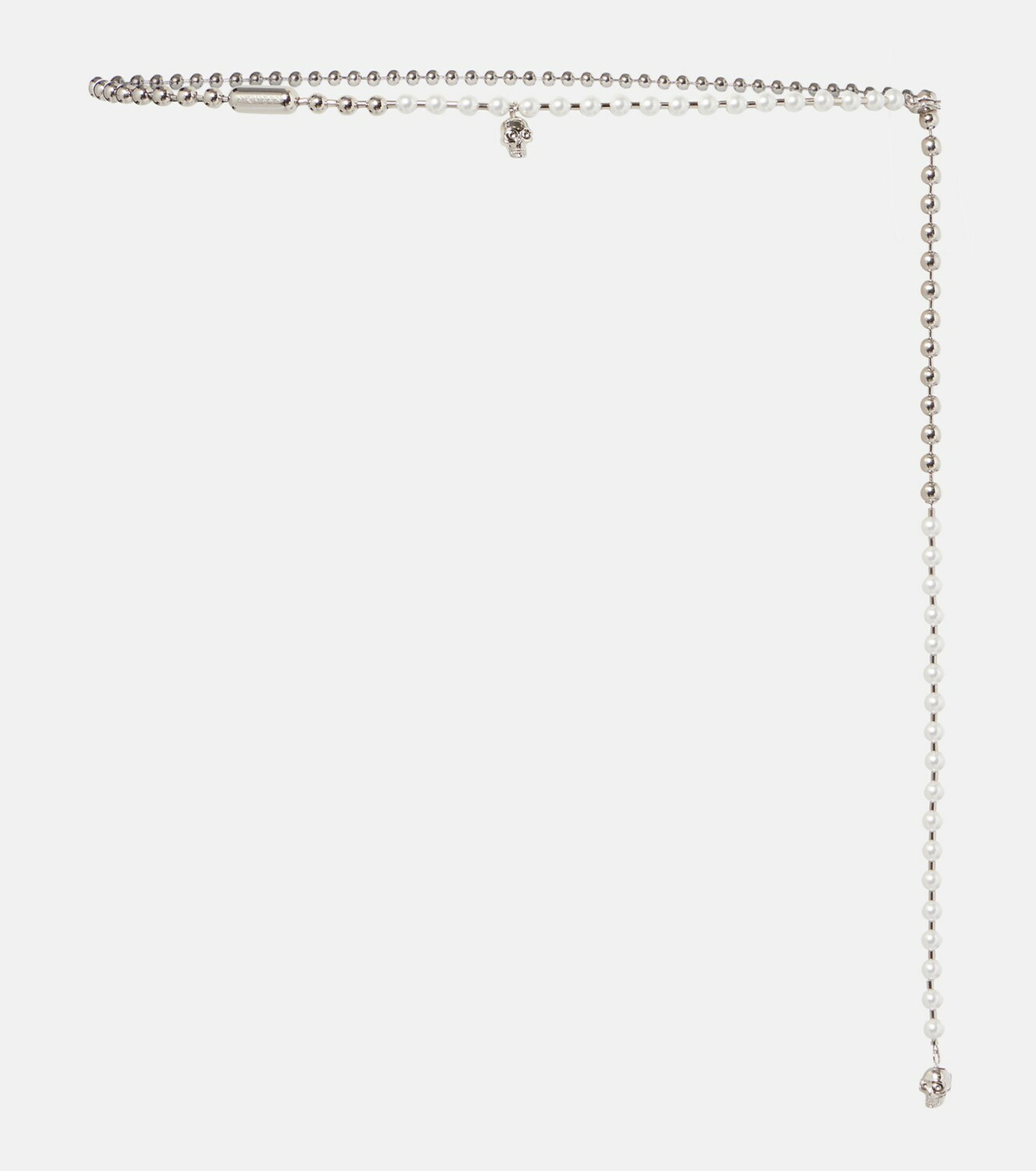 McQueen Skull embellished chain belt