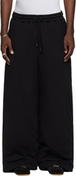LU'U DAN Black Wadded Bontans Sweatpants