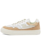 Stepney Workers Club Men's Pearl S-Strike Leather Sneakers in White/Earth