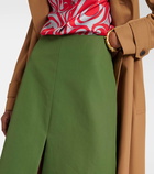 Dries Van Noten Cotton midi skirt