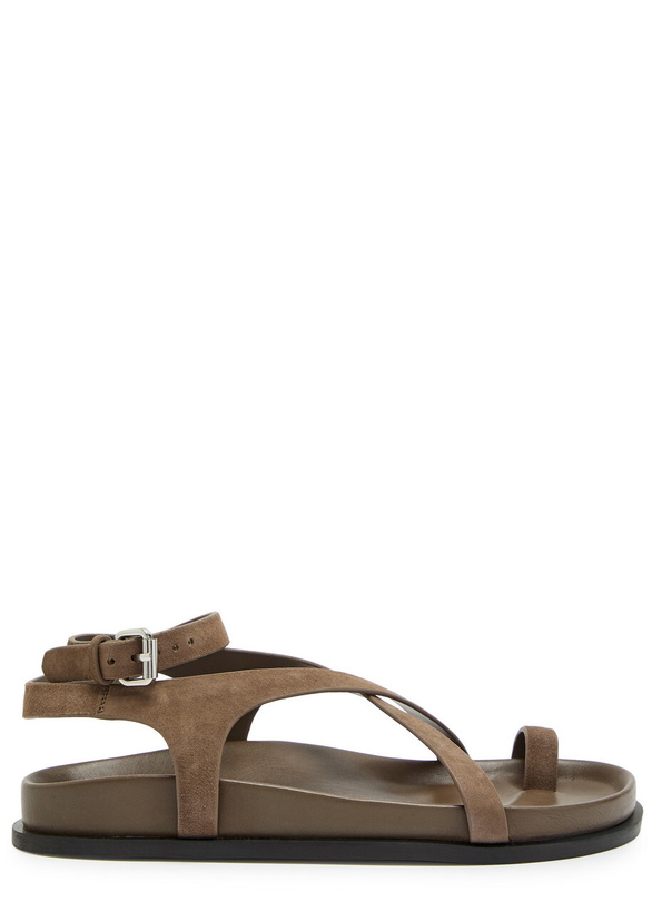 Photo: A.emery Jalen Slim Leather Sandals Taupe