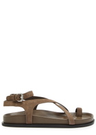 A.emery Jalen Slim Leather Sandals Taupe