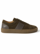 Mr P. - Larry Leather-Trimmed Regenerated Suede by evolo® Sneakers - Brown