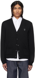 Maison Kitsuné Black Bold Fox Head Cardigan