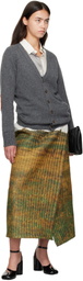 Bless Khaki & Off-White 2027 Padded Midi Skirt