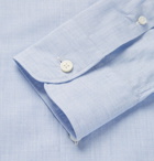 Ermenegildo Zegna - Checked Cotton Shirt - Men - Blue