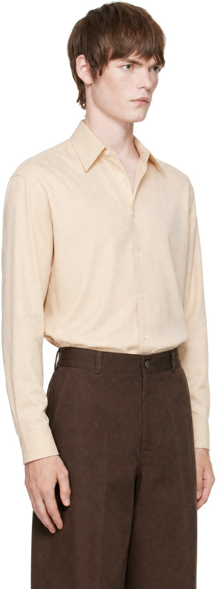 LEMAIRE Beige Fluid Shirt
