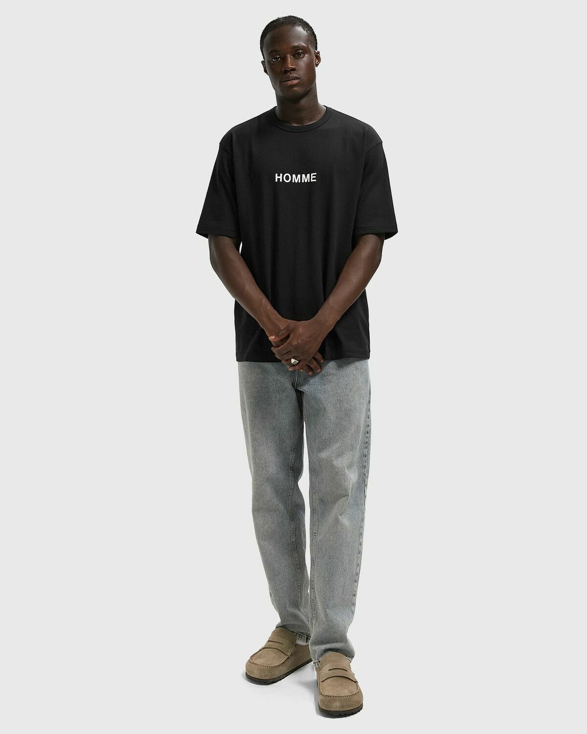 Comme des Garçons Homme TEE Black Mens Shortsleefe