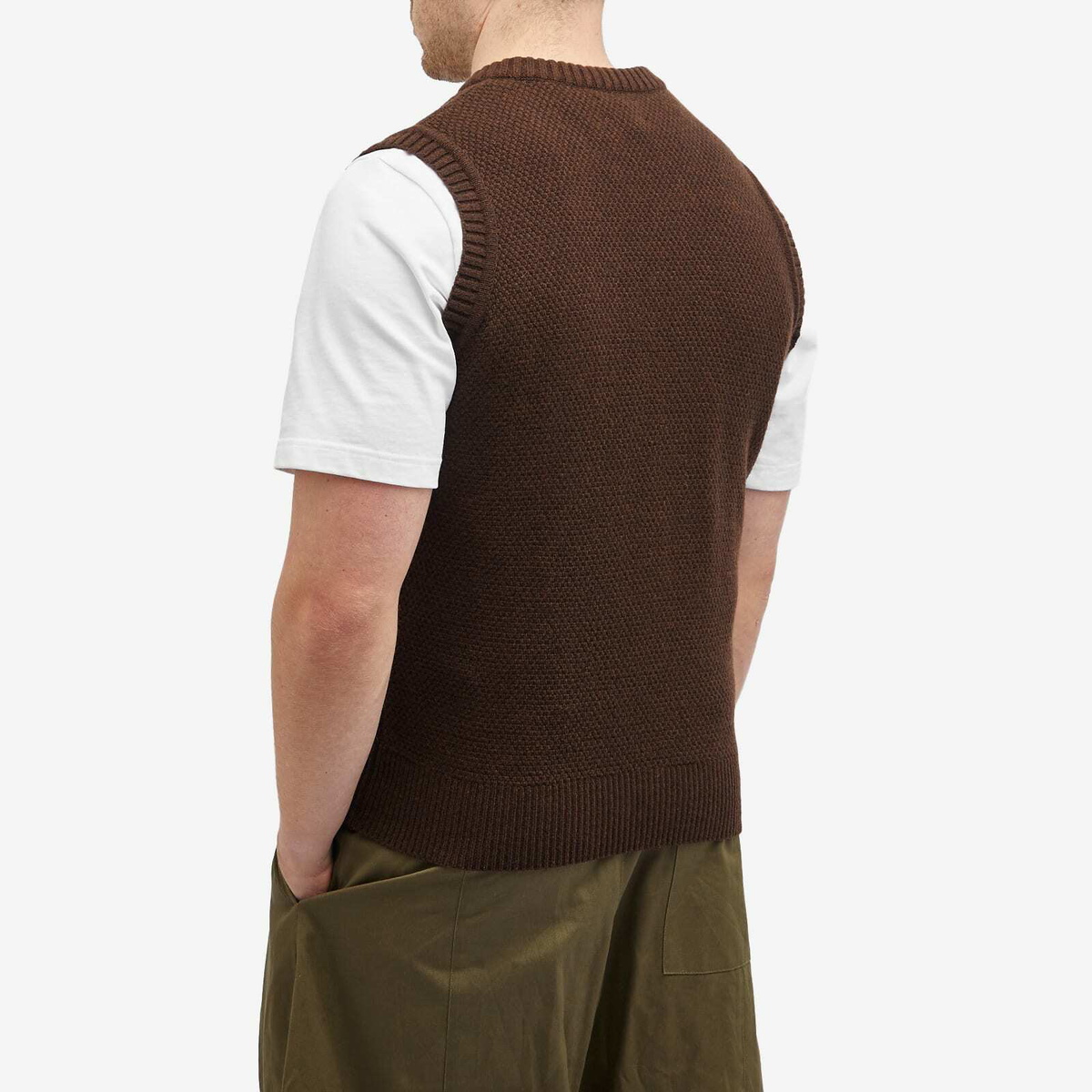 s.Oliver gebreid vest ecru ajour