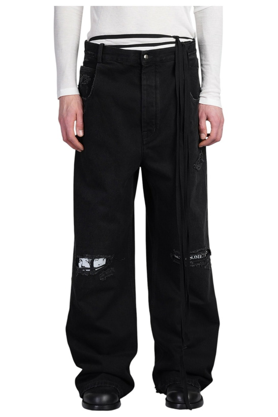 Photo: Ann Demeulemeester Olan Jeans In Black Denim