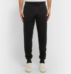 TOM FORD - Slim-Fit Tapered Cotton, Silk and Cashmere-Blend Sweatpants - Black