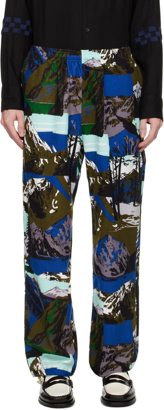 NOMA t.d.【Patchwork Bloc Pants】 NOMA t.d. Multicolor Patchwork Trousers NOMA t.d.