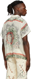 Bode Off-White Rosy Garland Shirt