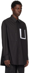 Feng Chen Wang Black Embroidered Shirt