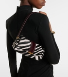 The New Arrivals Ilkyaz Ozel Zébrée.07 calf hair shoulder bag