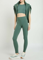 ON Core 2 in 1 Stretch-jersey Crop top Olive