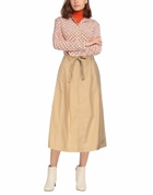 Jucca Womens Midi skirt in Beige