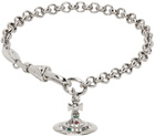 Vivienne Westwood Silver New Petite Orb Bracelet