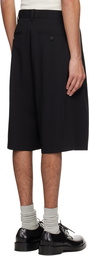 WOOYOUNGMI Black Wool Shorts