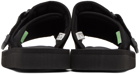 Suicoke Black KAW-Cab Sandals