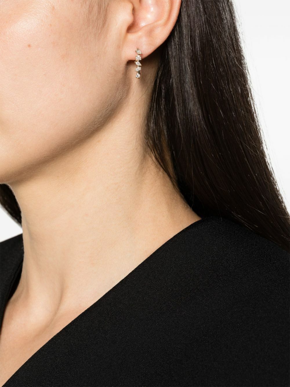 Dana Rebecca Designs 14K Gold Alexa Jordyn Diamond Hoop Earrings