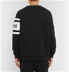 Givenchy - Logo-Embroidered Striped Loopback Cotton-Jersey Sweatshirt - Men - Black