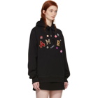 Dolce and Gabbana Black Amore Sequin and Jewel Hoodie