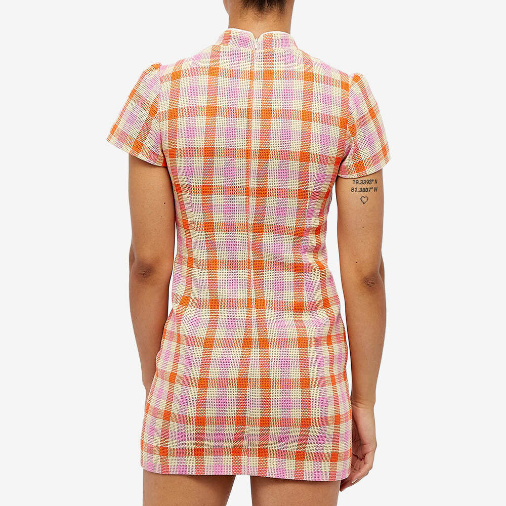 pink and orange check dress Yours Women's Plus Size Orange Check Midi Dress Size 16