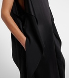 The Row Kylo ruffled silk midi dress