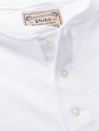 Polo Ralph Lauren - Logo-Embroidered Slub Cotton-Jersey Henley T-Shirt - White