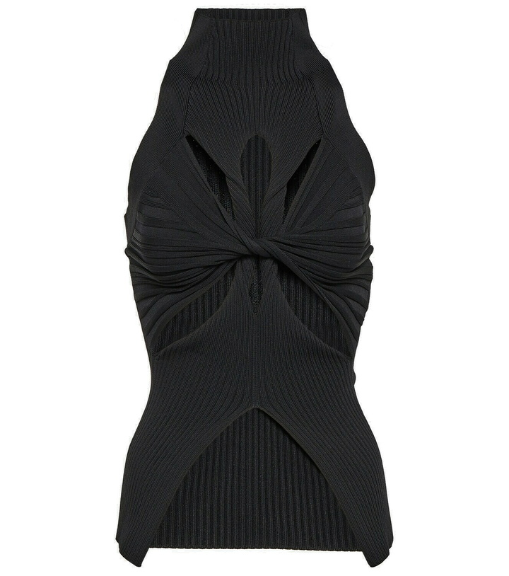 Photo: Dion Lee Ribbed-knit cutout top