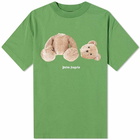 Palm Angels Men's Kill The Bear T-Shirt in Green/Brown