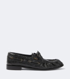 Saint Laurent Le Loafer leather boat shoes