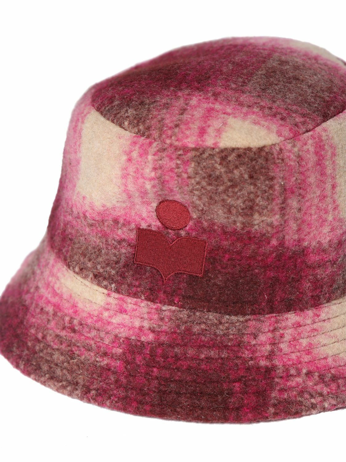 ISABEL MARANT - Haley Checked Wool Blend Bucket Hat Isabel  display picture 1