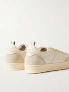 Officine Creative - Kombined Suede-Trimmed Leather Sneakers - White