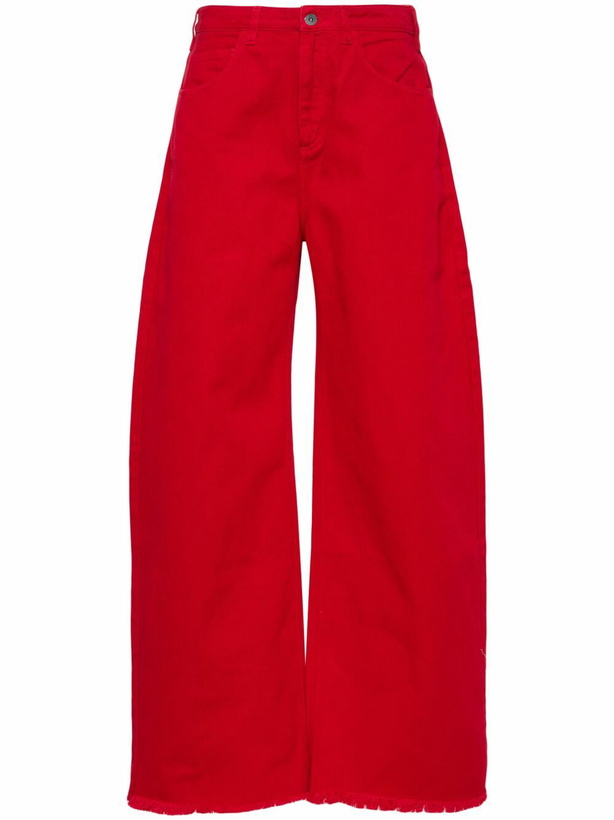 Photo: Marques'Almeida Red Wide-Leg Jeans