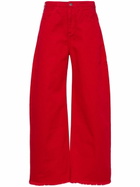 Marques'Almeida Red Wide-Leg Jeans