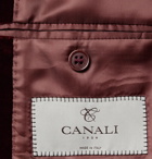 Canali - Kei Slim-Fit Cotton-Velvet Blazer - Burgundy
