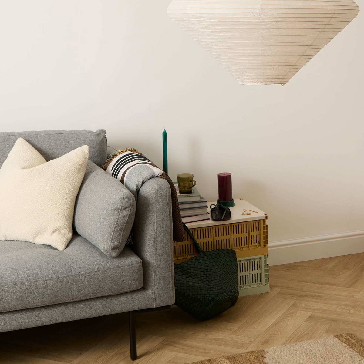 HAY Diamond Paper Shade - 60cm in Classic White 